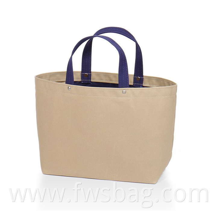 Bag Women Blue OEM Customized Designer Handbag Tote Logo Color Material Shopping Bags With Zipper Logos